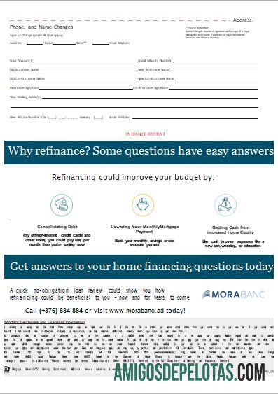 Extrato de hipoteca do Banco MoraBank de Andorra, 3 páginas, 3 Scr baixar para verificação